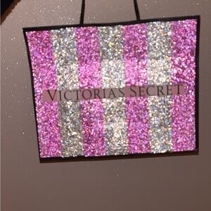 Victoria's Secret Glittery Pink and Silver bag